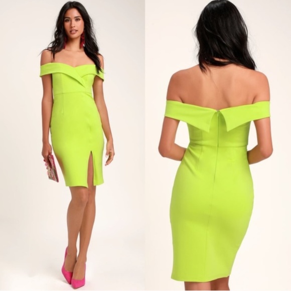 Lulus Dresses & Skirts - Lulu's Classic Glam Off Shoulder Bodycon Dress NWT